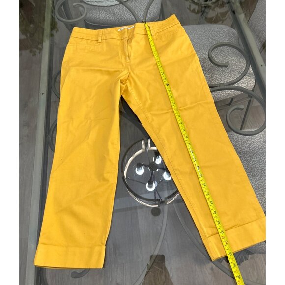 New York & Company Womens 7th Avenue Design Studio Yellow Pants Size 10 - Picture 6 of 6